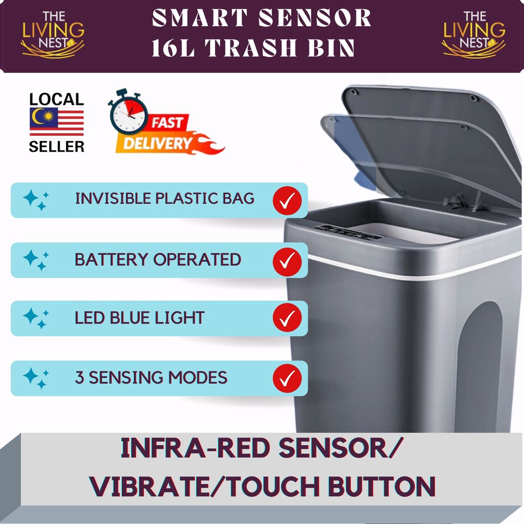 SMART DUSTBIN/ TRASH BIN/ SENSOR DUSTBIN/ DUSTBIN/ DUSTBIN KITCHEN