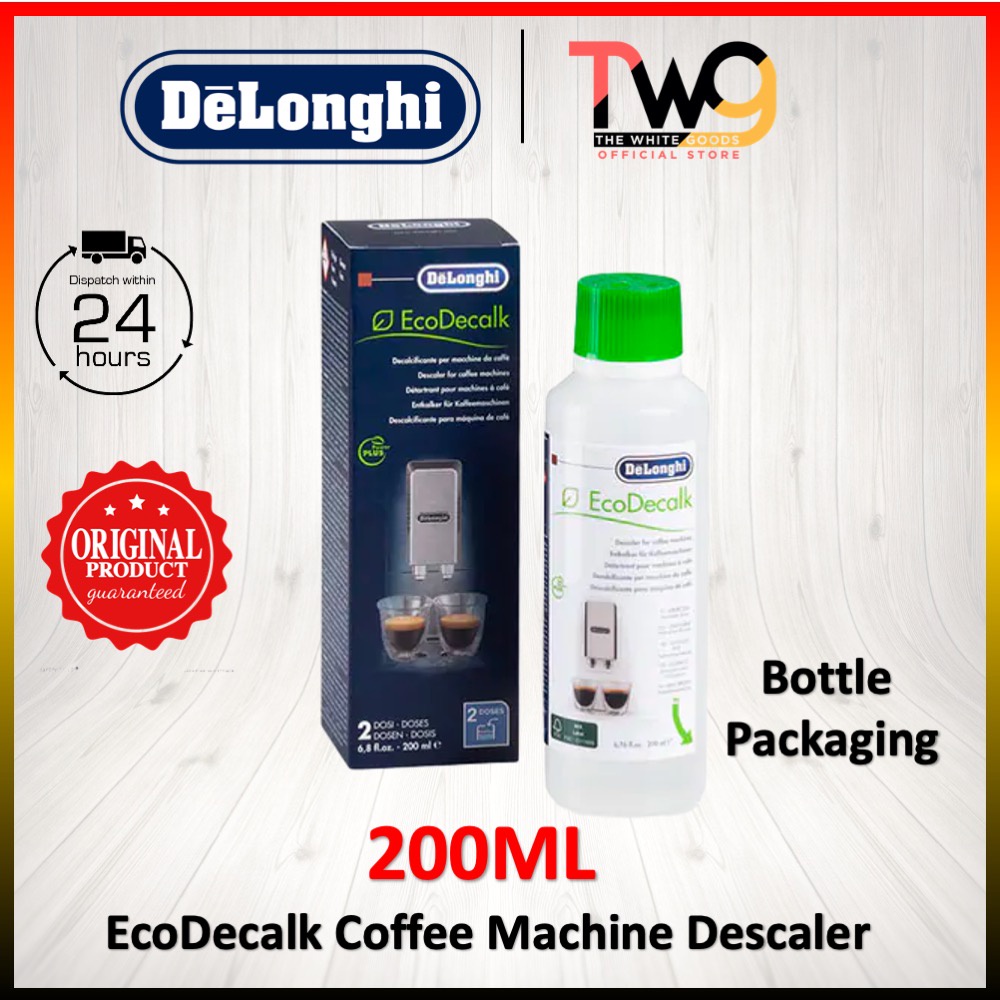 DeLonghi EcoDecalk 200ML Mini DLSC202 Descaler Easy Cleaning Set