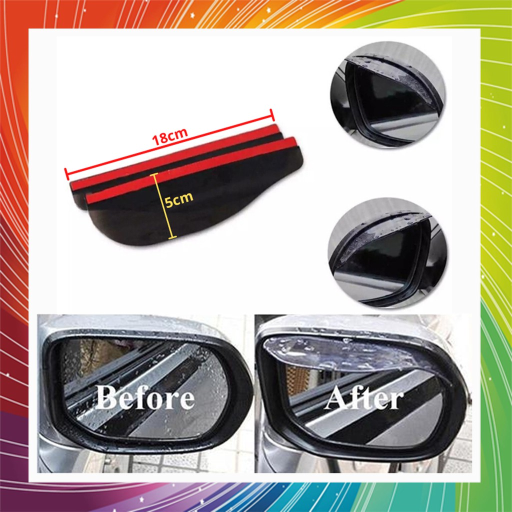 Car Universal Rear View Side Mirror Clear Rain Snow Shield Protector