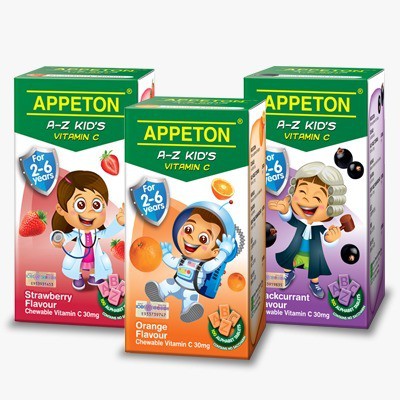 APPETON Kids Vitamin C 100 Tablets Kids Vitamin C Kids ...