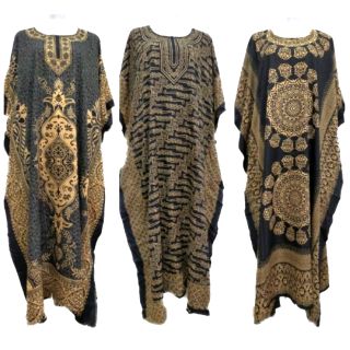  DEFECT di  Printing Kaftan baju  kelawar Fit M 3XL 