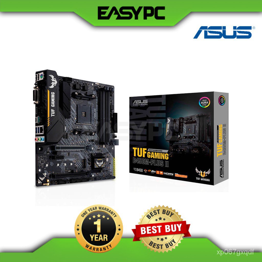 Asus TUF B450M Plus II Gaming Socket Am4 Ddr4 Motherboard, AMD B450(AM4