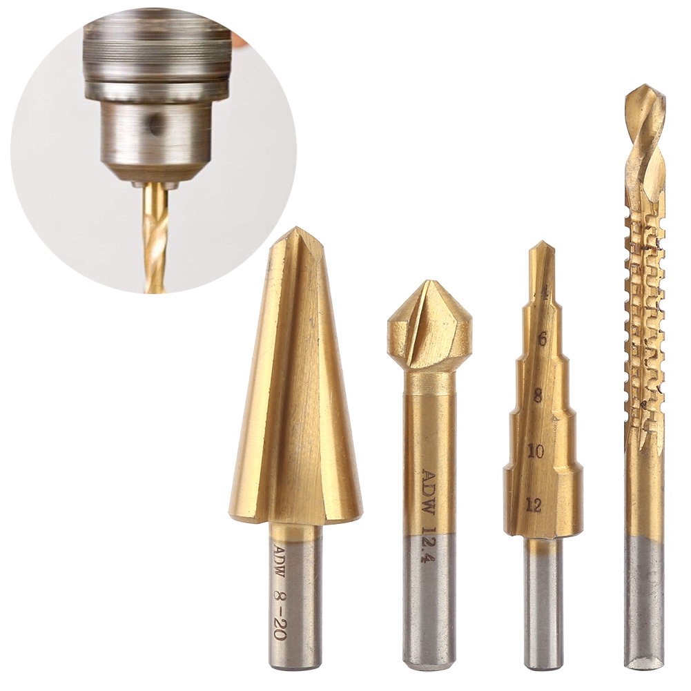 Degree Saw Step Bits Set Taper Countersink Drilling 6mm Bit Drill 90 12 ...