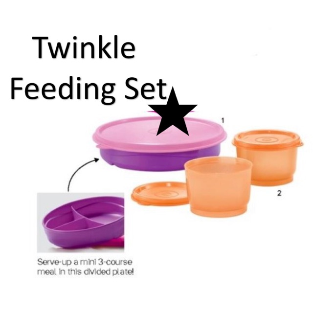 Tupperware Twinkle Feeding Set (3)