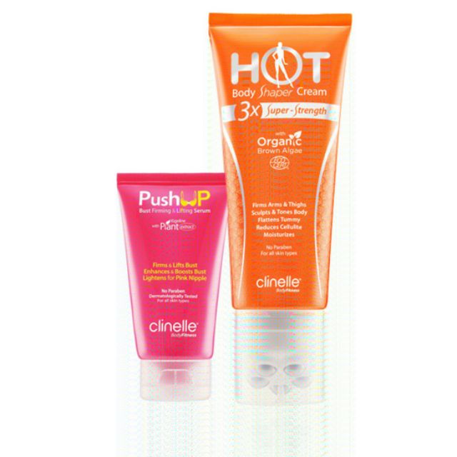 Clinelle Hot Body Shaper Cream + Bust Firming & Lifting Serum Shopee Malaysia