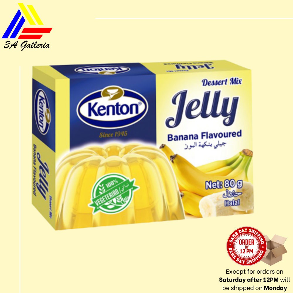 Kenton Banana Flavoured Jelly (Jeli Berperisa Pisang) 100 Vegetarian