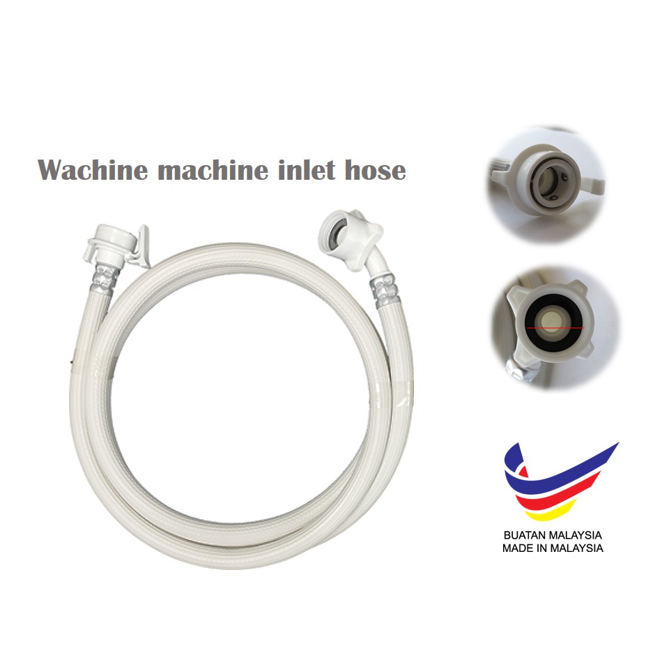 Washing Machine Inlet Hose 2.0M (black/white) Shopee Malaysia