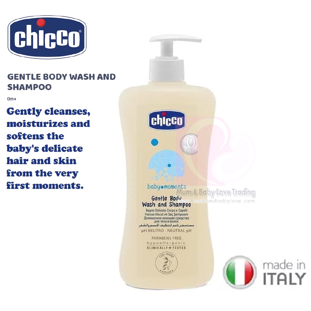 chicco gentle body wash and shampoo