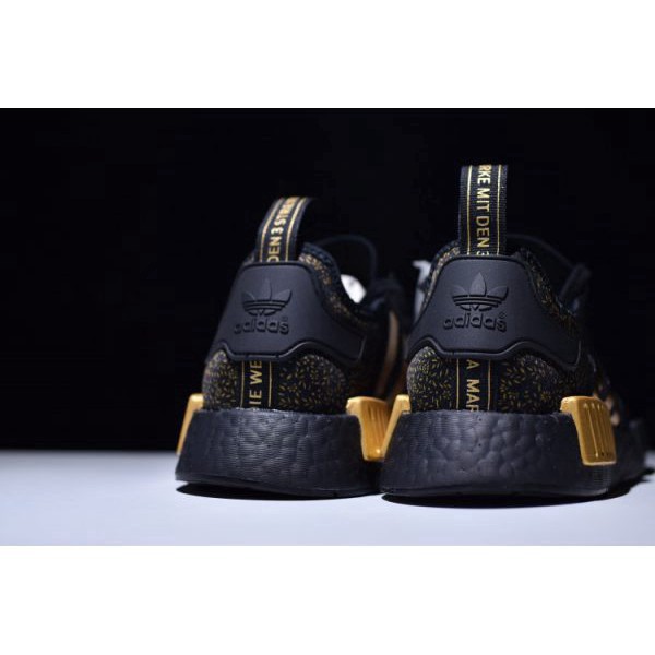 versace x adidas nmd r1 black gold