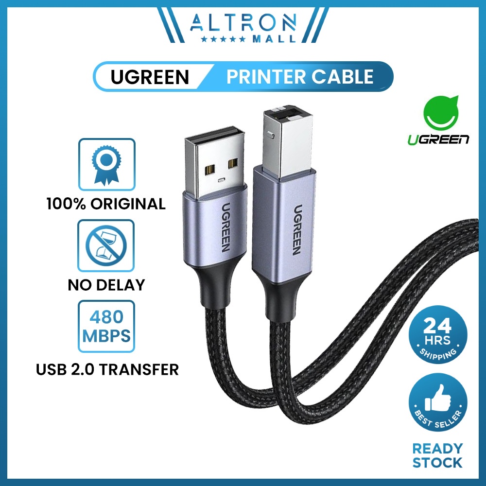 UGREEN USB A To USB Type B Printer Cable A Male to B Male USB 3.0 2.0 Cable for Canon Epson HP Printer DAC Samsung Poco