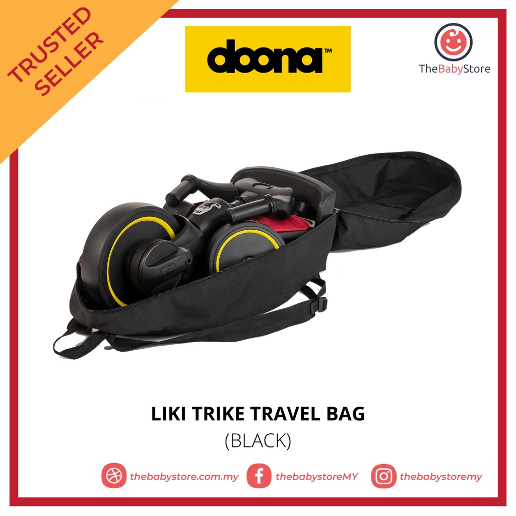 Doona Liki Trike Travel BagBlack Shopee Malaysia
