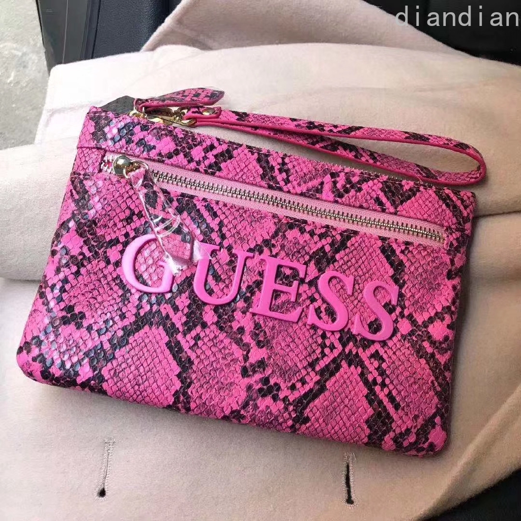 fuschia pink clutch bag