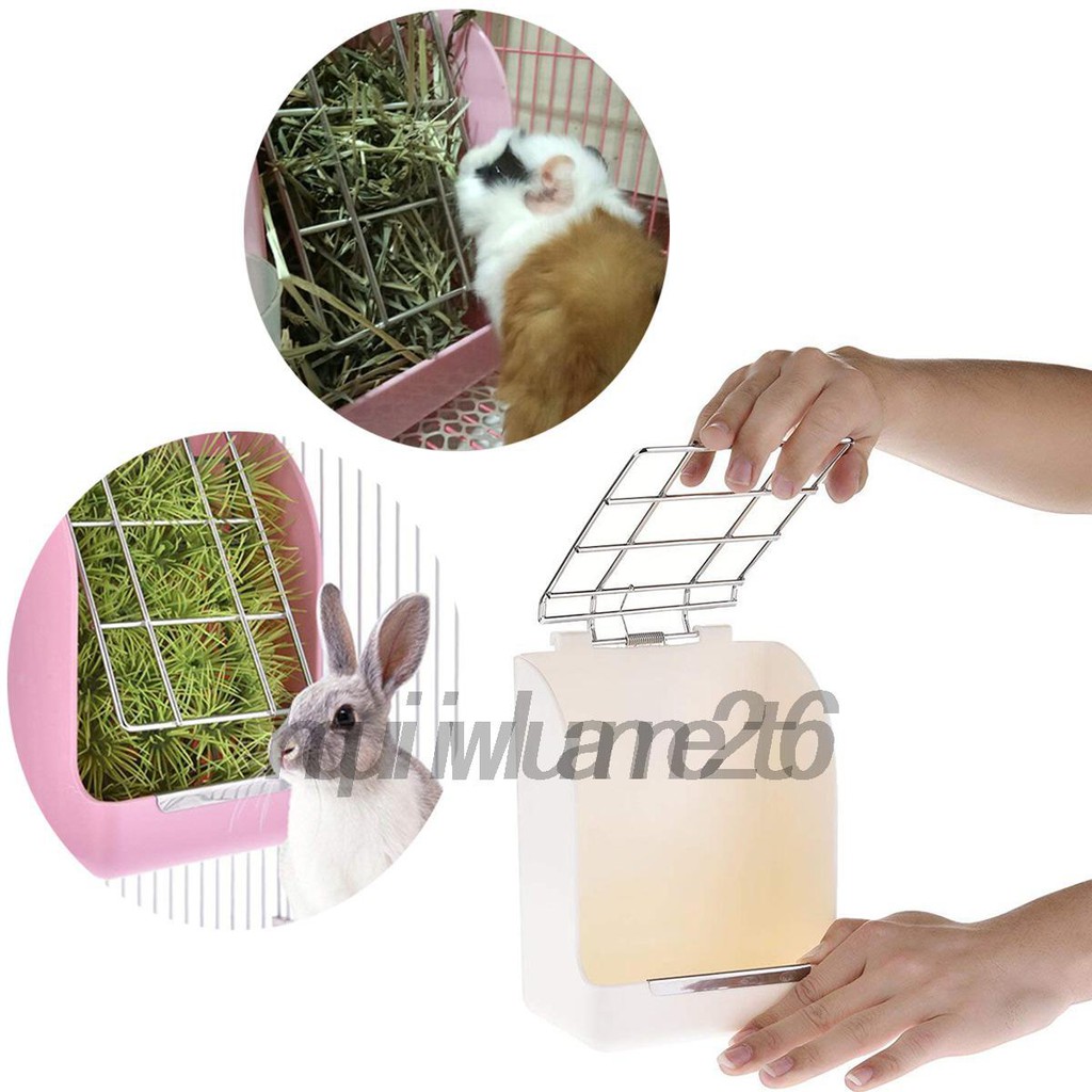 Hay Feeder Less Wasted Hay Rack Manger For Rabbit Guinea Pig