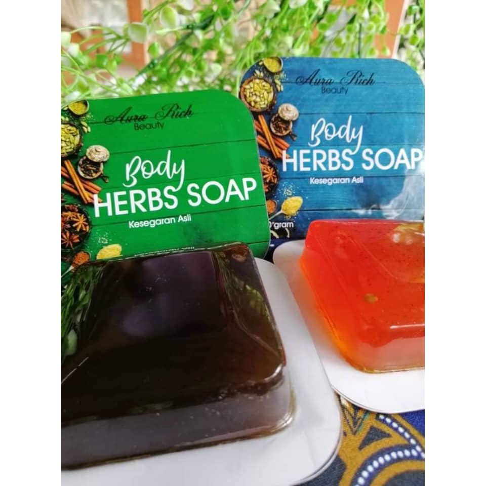 aura rich body herbs soap