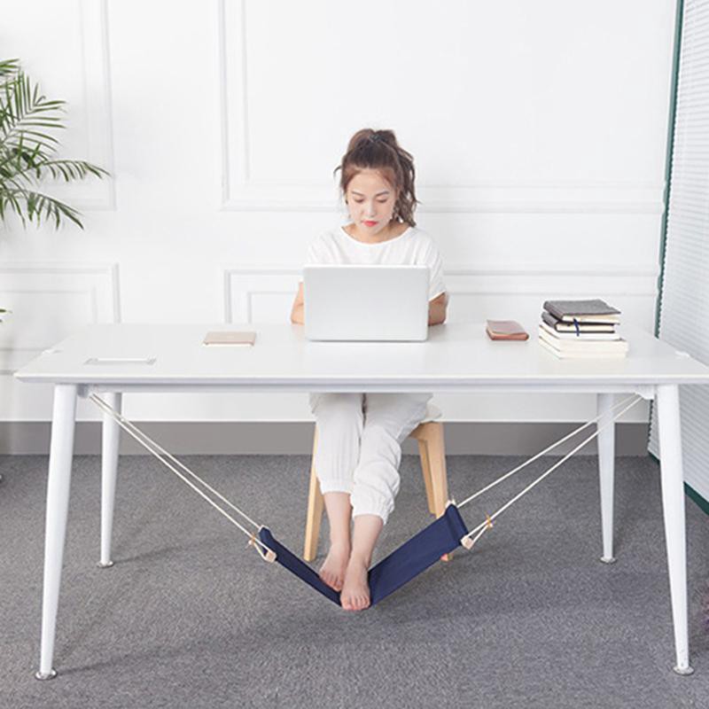 Multicolor Office Foot Rest Stand Desk Feet Hammock Adjustable