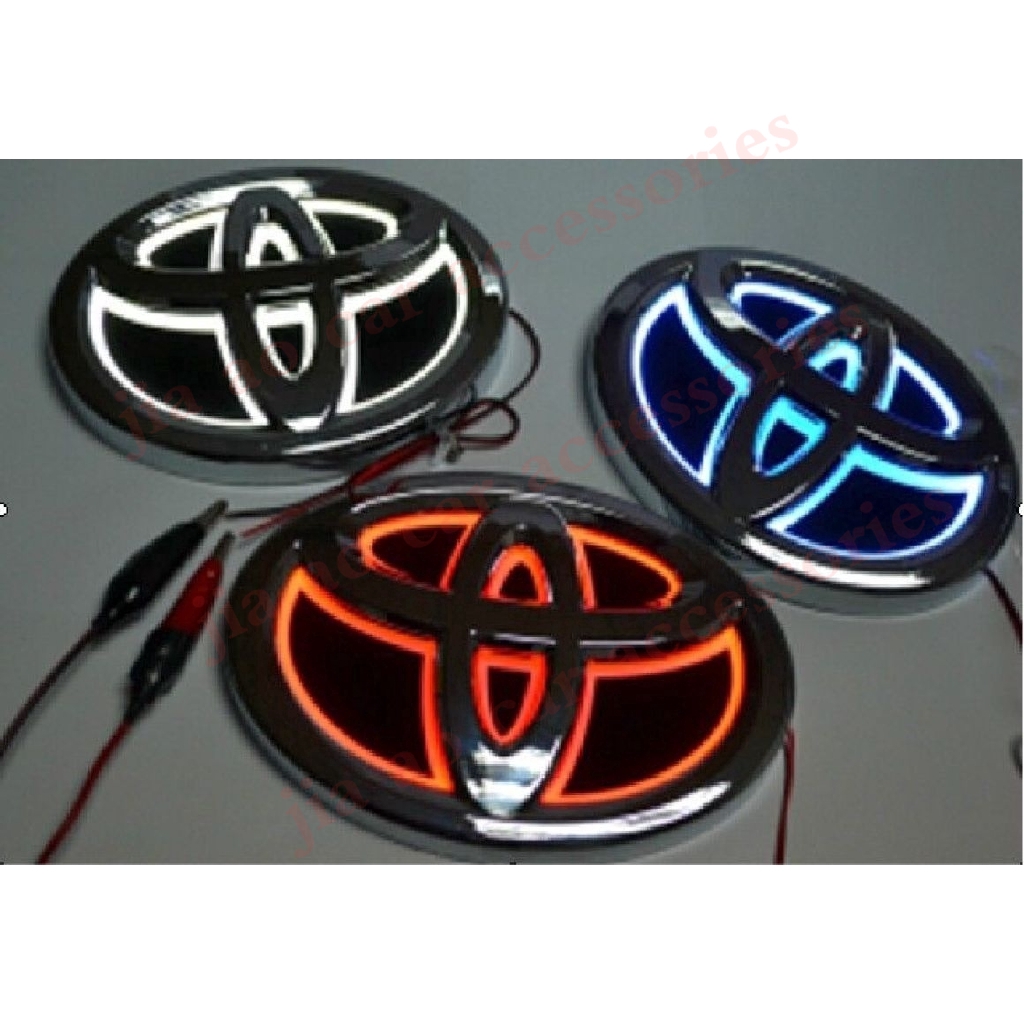 Toyota 5D Led Car Decal Tail Logo Light Badge Lamp Emblem Stick Car 