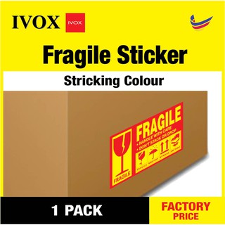 100 PCS Fragile Sticker /Mudah Pecah Sticker Fragile Label Warning Life