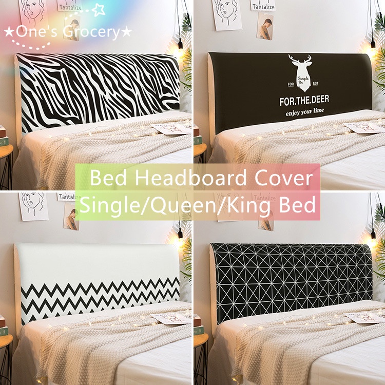Black and White Modern Minimalist Series Bed Head Cover Bedrack Dust