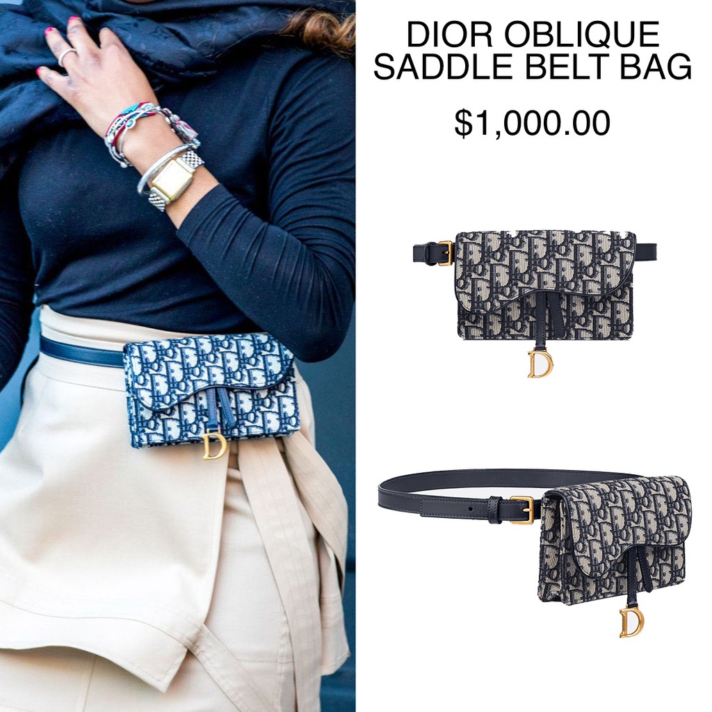 dior oblique saddle belt bag