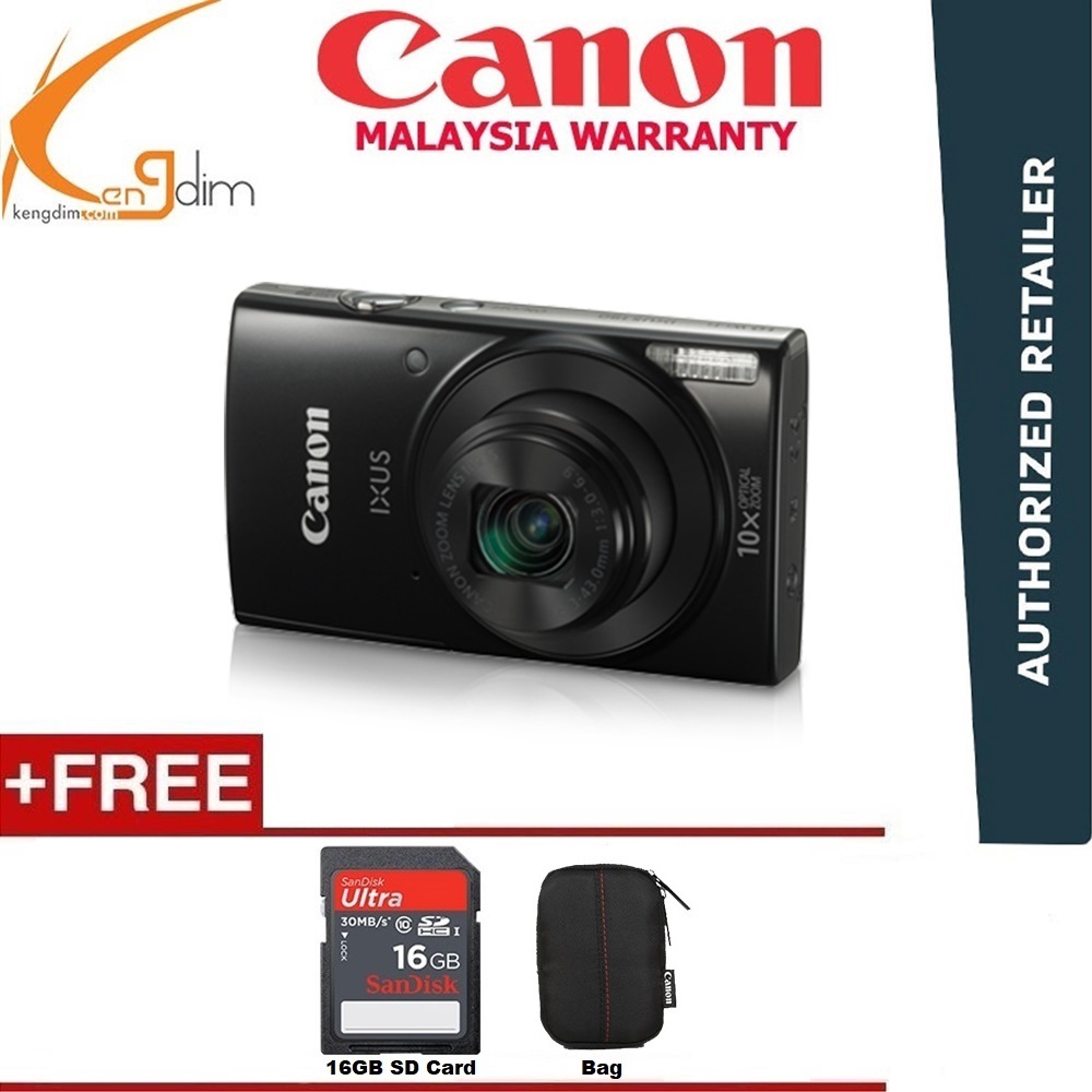 Canon Digital IXUS 190 Compact Camera (Canon Malaysia Warranty