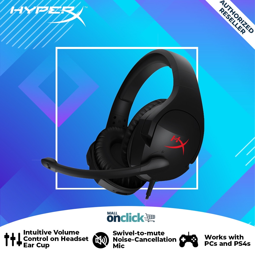 Hyperx Cloud Stinger Gaming Headset For Pc Xbox One Ps4 Wii U Hx Hscs Bk As Shopee Malaysia