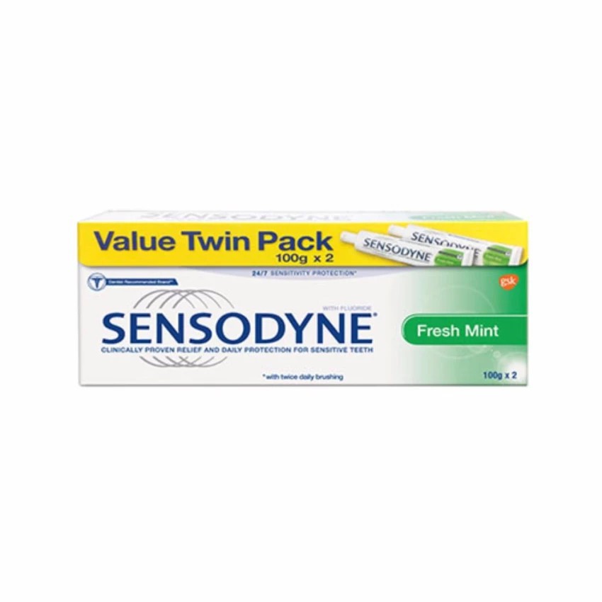Sensodyne fresh mint Value Twin Pack 2 x 100g toothpaste Shopee Malaysia