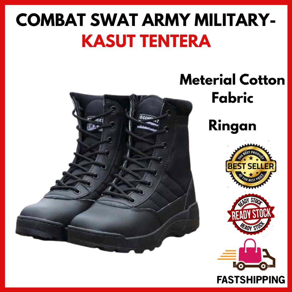 Ready Stock Combat Swat Army Military Spike Boots Tentera Nike Shoe Kasut Perempuan Kasut Nike Kasut Kerja Murah
