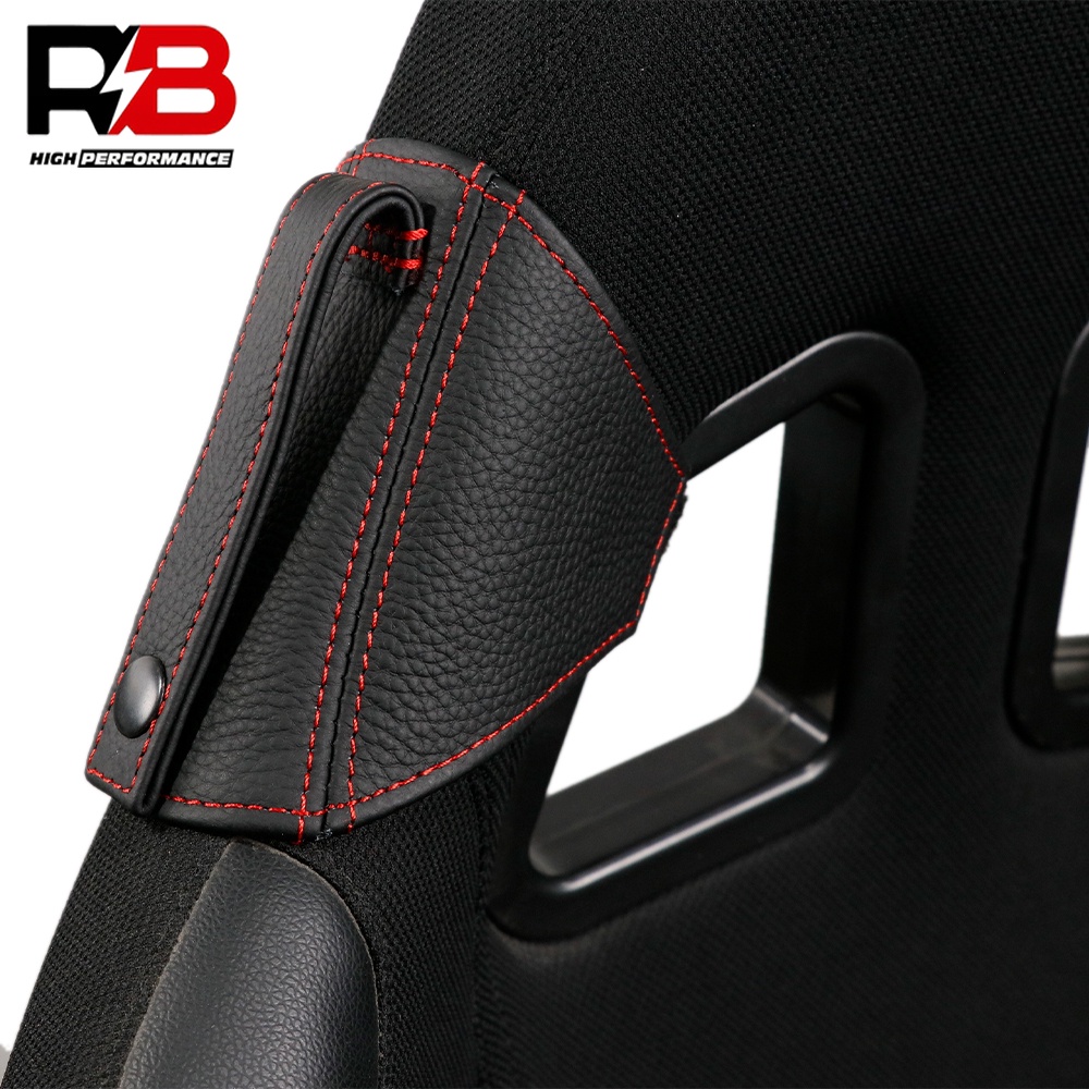 JDM Racing Bucket Seat Belt Holder Protector Genuine Leather for BRIDE RECARO SPARCO TAKATA