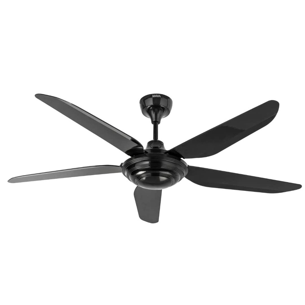 Mava 5 Blades Remote Control Ceiling Fan 56 Black X 2pcs Shopee