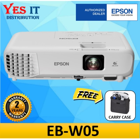 Epson Eb W05 Wxga 3lcd Projector 3300 Lumen Shopee Malaysia