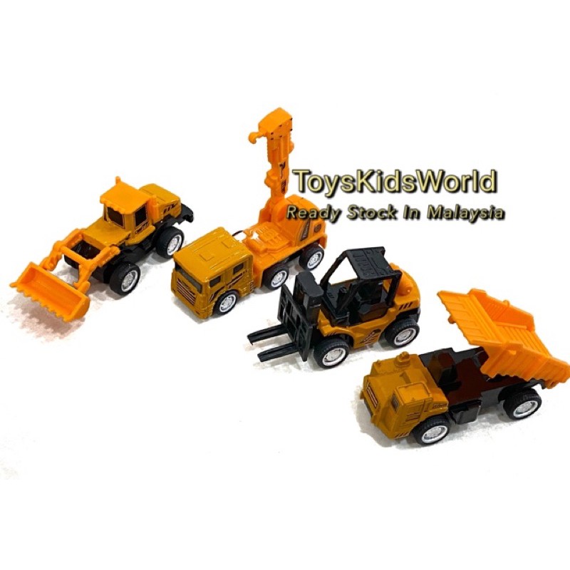 Buy Construction Truck Alloy Die-Cast Metal 8 in 1 Set Mainan 