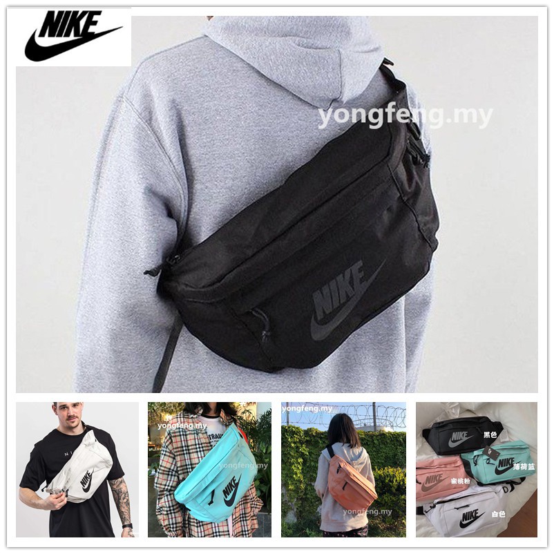 green nike bum bag