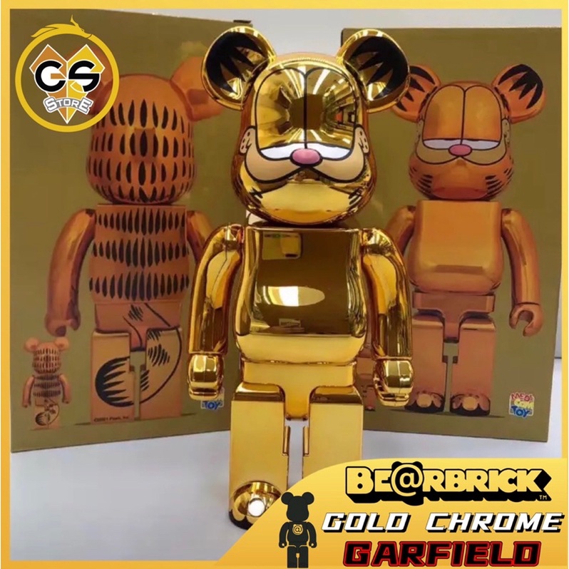 BE@RBRICK GARFIELD GOLD CHROME 400% 新品 | www.gamutgallerympls.com