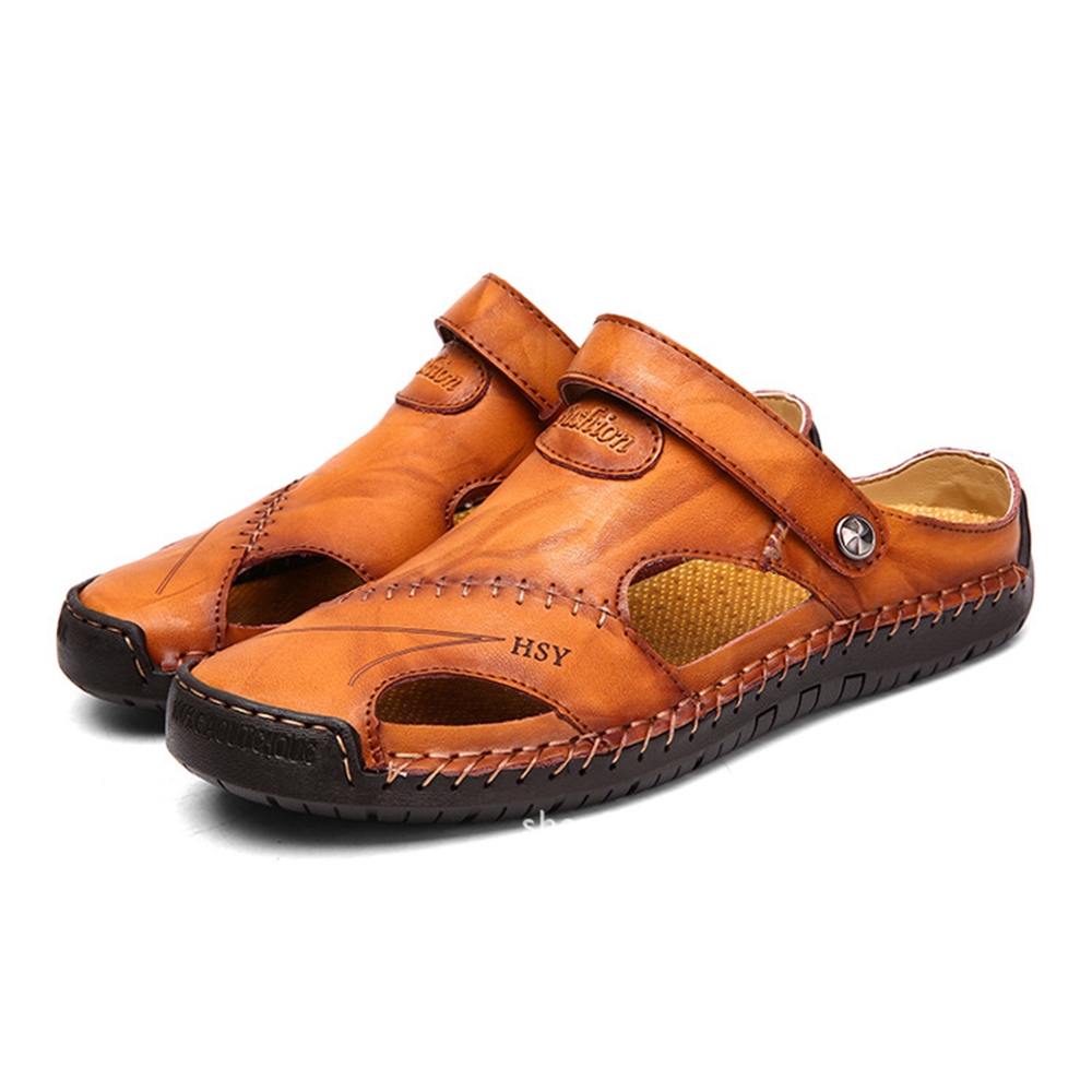 closed toe slippers mens