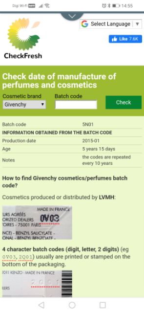 givenchy batch code