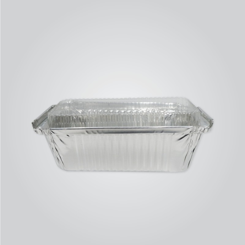 5 Pcs Aluminium Foil Tray With Lid 4571 P Rectangular Shopee Malaysia