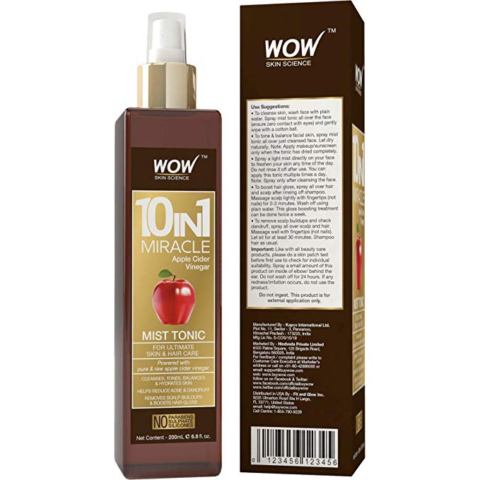 apple cider vinegar with rose water for skin