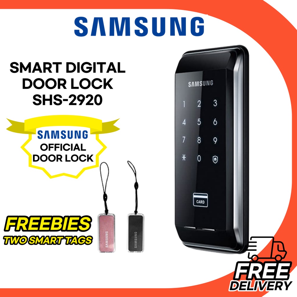 [SAMSUNG OFFICIAL] Samsung Digital Doorlock SHS2920 / Password + Key