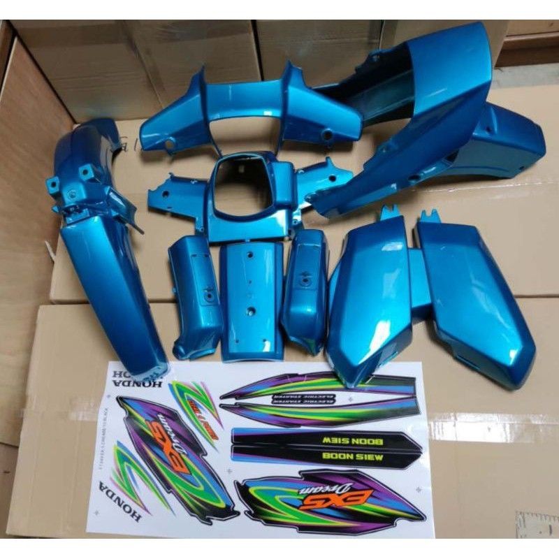 Ex5 Dream 2 Cyan Hijau Y15 V2 Special Color Cover Set Siap Sticker Tampal Siap Sticker Tampal Shopee Malaysia