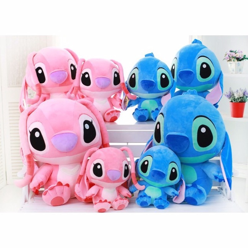 stitch and angel stuffed animals