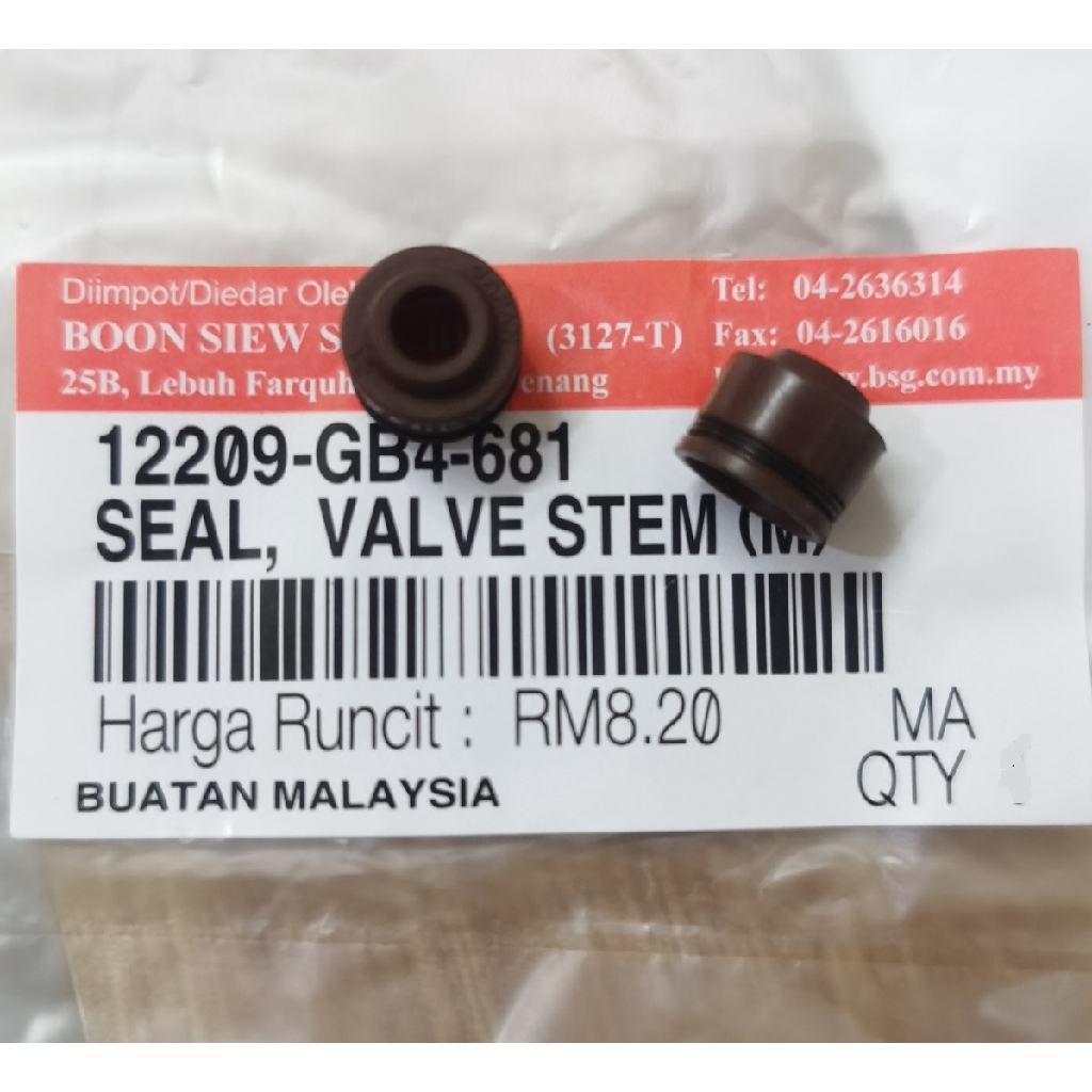 Valve Seal Original Boon Siew Honda For Honda EX5 (SET 2PCS) Shopee