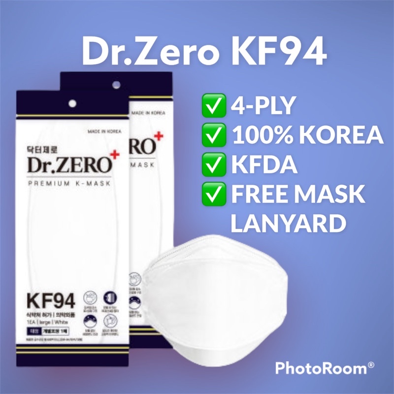 [READY STOCK] Made In Korea Dr.Zero KF94 Mask (4ply/1 piece) Shopee