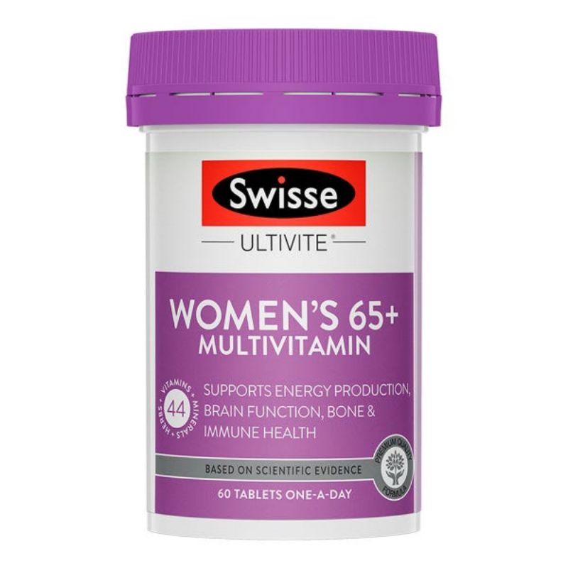 Swisse Women's Ultivite 65+ Multivitamin 60 Tablets (EXP 10/2023 ...