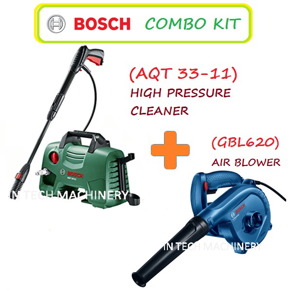 Bosch Combo Kit Gbl620 Blower Aqt33 11 High Pressure Cleaner