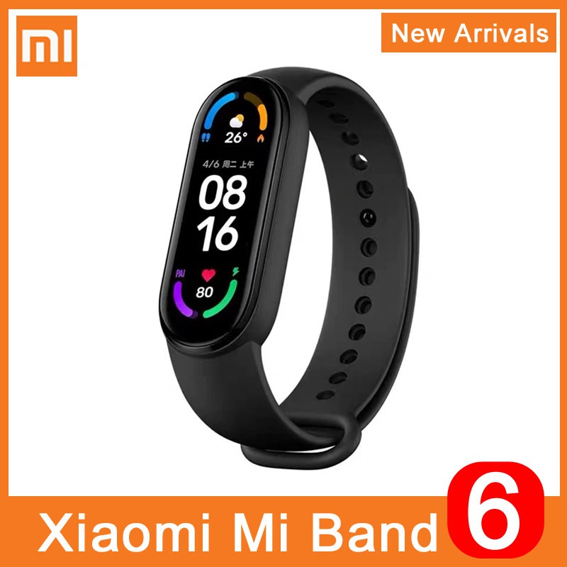 Original Xiaomi Mi Band 6 Smart Wristband AMOLED Color Screen Bluetooth