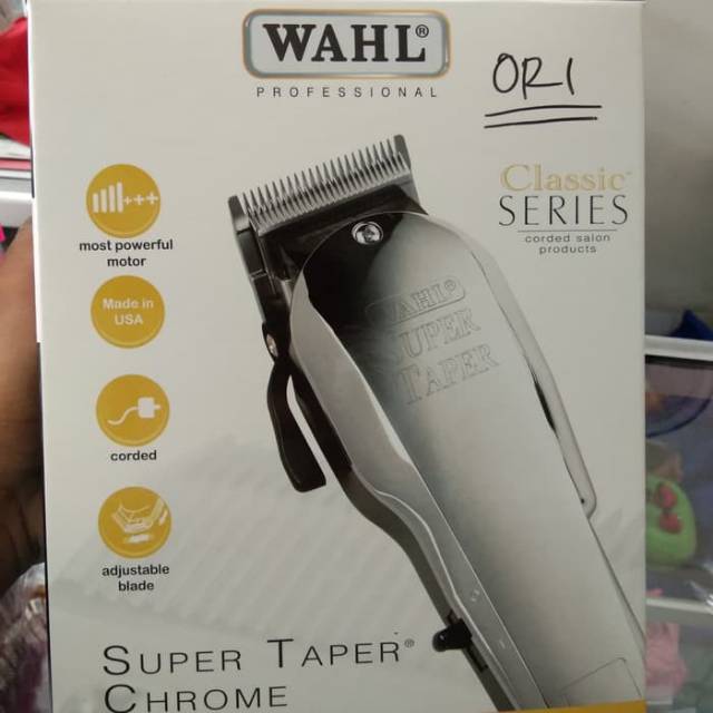 super taper chrome wahl