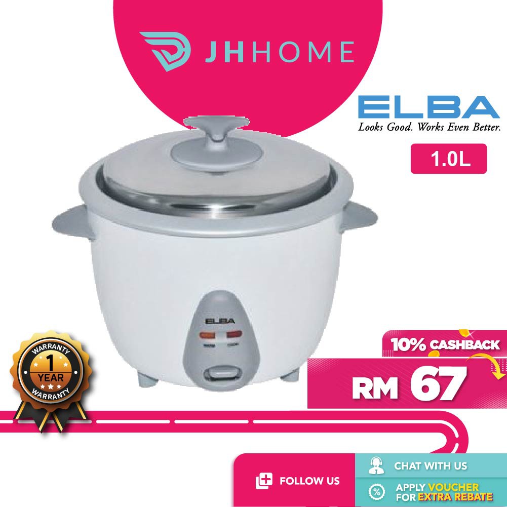 Rice Cooker With Steamer Detachable Inner Pot 1.0L/400W ERC