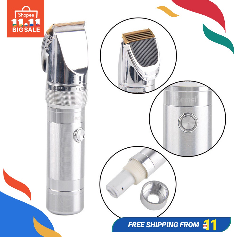 Hairtrimmer Aluminum Alloy Rechargeable Electric Hair Trimmer Hair Removal Hair Cordless Hair Clipper