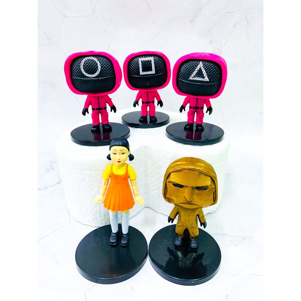 High Quality Squid Game Themed Cake Topper Cake Decoration Squid Game  Topper Cake Decoration Squid Game Cake Topper 鱿鱼游戏 | Shopee Malaysia