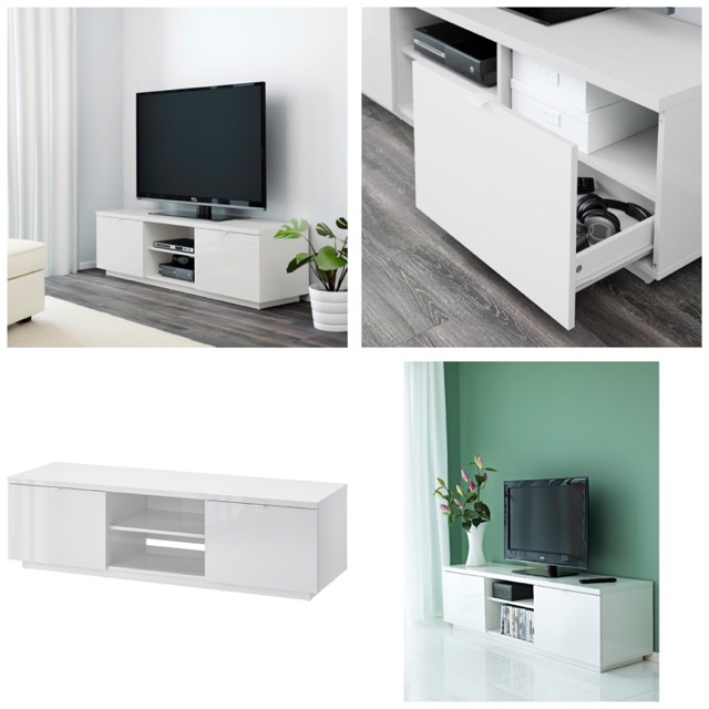 Ikea Byas Tv Cabinet 160x42x45cm White Shopee Malaysia